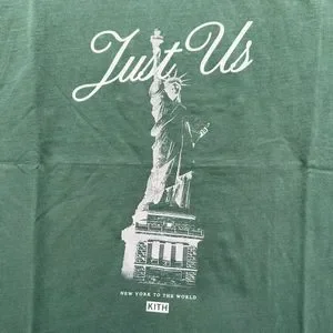 KITH Just Us Statue of Liberty Tシャツ 🗽EXCLUSIVE🗽 Kith NYC Liberty Drawing Vintage Tee | XL | IN